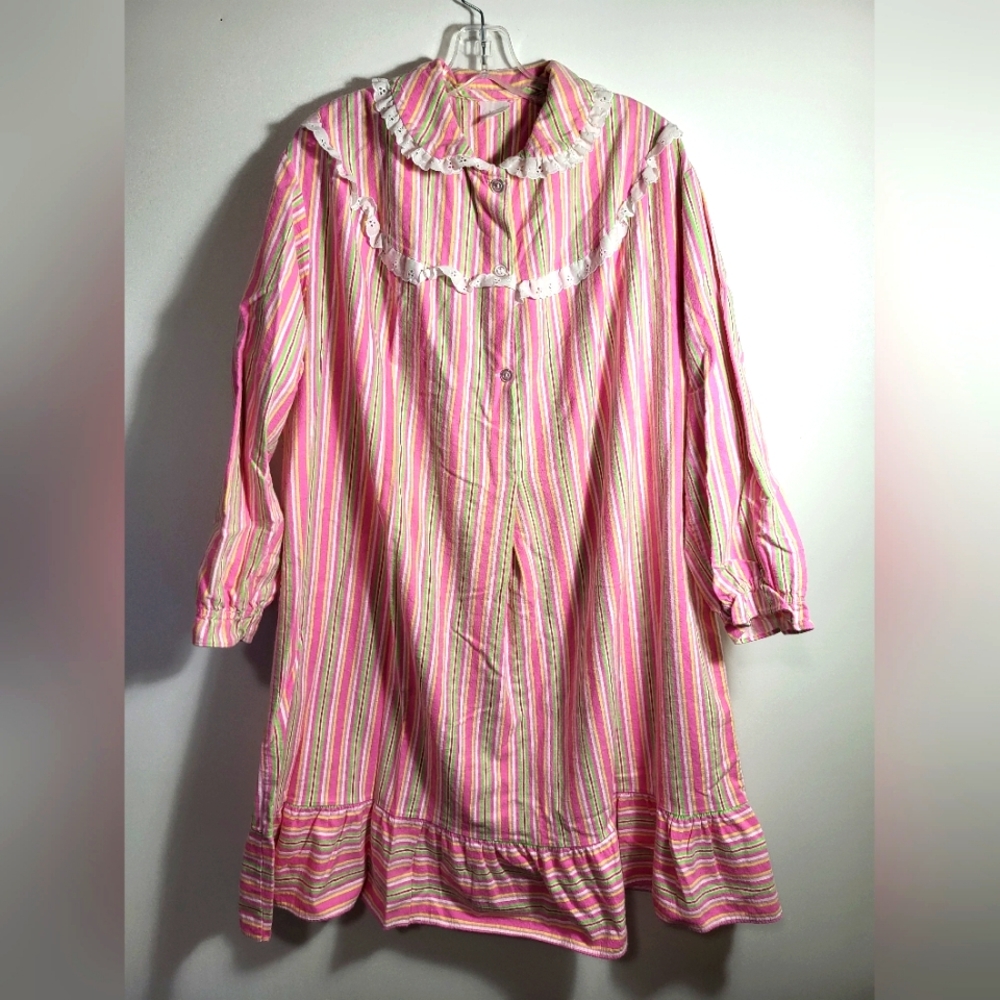Carole heavyweight cotton nightgown women's XL #2495